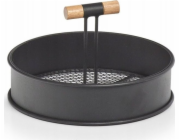 Zeller Kovový stojan s úchyty, O 20 cm, černý, ZELLER