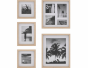 Atmosphera Sada fotorámečků Frame v dubové barvě ERIN, 5 rámečků různých velikostí