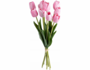 Atmosphera Umělé růžové tulipány SATIS, 10 květů