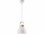 Lamkur Lamkur Danielle 31798 závěsná lampa loft závěsná lampa kovové stínidlo mísa 1x60W E27 béžová/dřevěná