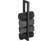 Wenko Držák na ručníky z lakované oceli, matně černá, REITANI, WENKO