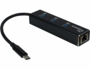 TRITON Inter-Tech ARGUS IT-410 USB HUB USB 3.2 Gen 1 (3.1 Gen 1) Type-C Černý