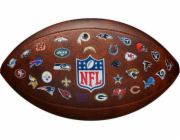 Wilson Míč NFL JR Throwback FB 32 Team Logo WTF1534XBNFL Hnědý 7
