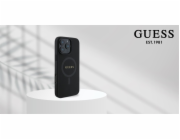 Guess Guess GUHMP16MPSAHMCK Pouzdro na iPhone 16 Plus 6.7 černé/černé s klasickým logem a MagSafe
