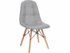 Activeshop Skandinávská židle 4Rico QS-185 eko kůže šedá