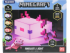 Paladone Vícebarevná lampa Minecraft Axolotl