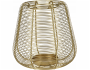 Home Styling Collection Kolekce bytového stylingu Zlatá svíčková lucerna, kovová, O 21 cm