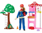 Mattel Panenka Barbie od Career. Panenka hasič HRG55