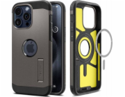 Spigen Tough Armor MAG Pouzdro MagSafe pro iPhone 16 Pro Max, stříbrná, ACS08012