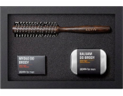 Zew for Men ZEW FOR MEN_SET Mýdlo na vousy Broda na Sztorc 85ml + balzám na vousy 80ml + natáčky na vlasy a vousy