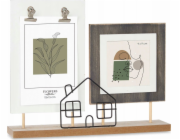 Gift Decor Dárkový dekorační rámeček na 2 fotografie, stojící, kov a MDF