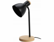 Home Styling Collection Kolekce stylingu pro domácnost Stolní lampa ve skandinávském stylu, dřevěná základna, 14 x 36 cm
