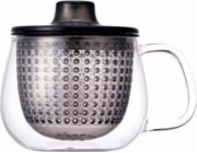 Secret de Gourmet KINTO - UNITEA - Hrnek s nálevníkem na čaj - Šedý 350ml