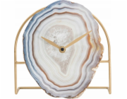 Ferretti Elegantní hodiny s ciferníkem s achátovým vzorem, 20 x 19,5 cm