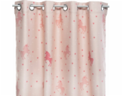 Atmosphera Dětská okenní záclona JEDNOROŽEC, 140 x 250 cm, růžová s jednorožci