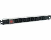 Equip Steckdosenleiste 19(1HE)8fach IEC320C14 prodlužovací kabel, 1,8m kabel, si
