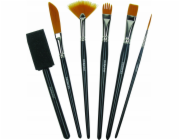 Derwent Sada štětců pro techniku Derwent, 6 ks