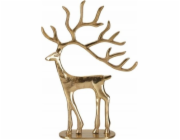 Koopman Vánoční figurka Sobík zlatý hliník 31 cm
