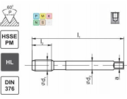 Fanar THREAD M10 DIN-376C R45 (6HX) HSSE-PM HL MASTERTAP