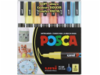 Posca Sada fixů UNI PC-3M, 8 ks, pastelová