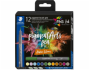 Staedtler STAEDTLER MultiInk pigmentové umělecké štětcové pero, sada 12 ks, přírodní maloobchod