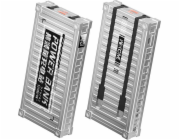 Wekome Powerbanka WEKOME WP-339 Container Series - Powerbanka 10000 mAh Super Charging s vestavěným USB-C a Lightning PD 20W + QC 22,5W kabel (stříbrná)