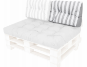 Hobbygarden KRÁTKÉ OPĚRADLO LEO ŠEDÉ S BÍLÝMI PRUŽKY