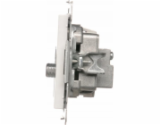 Kontakt-Simon R-TV-SAT anténní zásuvka Kontakt-Simon 55 TASK.01/111 koncový/zakončovací modul. 1x Vstup: 5 MHz ÷ 2,4 GHz matně bílý