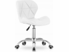 Leobert Otočná židle AVOLA z ekokůže - bílá