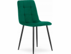 Leobert Židle KARA - tmavě zelený samet x 1
