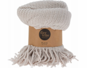 Home Styling Collection Kolekce stylingu pro domácnost Boho deka s třásněmi, pletená, 120 x 150 cm