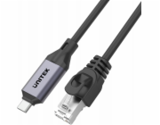 Unitek USB-C - RJ-45 USB kabel 5 m černo-stříbrný (C18148AGY01-5M)