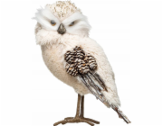 Atmosphera Figurka sovy s polyesterovým povlakem, 23 cm