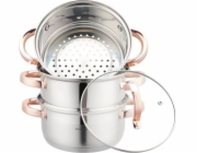 Klausberg KLAUSBERG PARNÍ HRNEC 4 DÍLY 18 cm KB-7726 RŮŽOVÉ ZLATO
