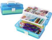 TRITON Kreativní plastová sada LeanToys Blue Skládací kufr - DIY