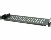 EFB Police pro 19 skříní EFB-Elektronik 250 mm, 1U, perforovaná, černá