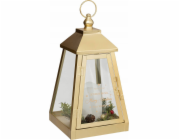 Atmosphera Kovová lucerna s LED svíčkou, 32 x 17 cm