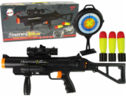 LeanToys Puška Granátomet Rakety se zvukovou svítilnou Černá