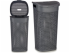 Bigbuy Home Prádelní koš Antracit Plast 60L (44 x 57 x 34...