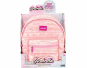 Nice Pěkný batoh Girabrilla světle růžový 22 cm