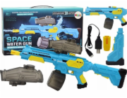 LeanToys Vodní pistole automatická puška M416, modrá baterie