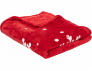 Atmosphera Deka Red Snowflake, 130 x 180 cm