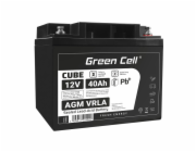 Green Cell CUBE AGM IP54 12V 40Ah VRLA Battery Gel deep cycle scooter mower boat barge mower tractor fishing boat