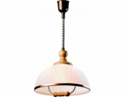 Lamkur Závěsná lampa Lamkur Ramona 47942 závěsná lampa 1x60W E27 bílá/borovice