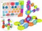 LeanToys Stavební kostky Snowflake 120 dílků LEAN Toys
