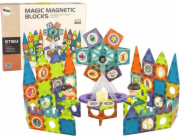 LeanToys Magnetické bloky 3D budovy Ruské kolo 155 dílků LEAN Toys