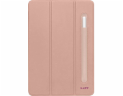 PICOM Pouzdro na tablet LAUT Huex Folio - Ochranné pouzdro s držákem Apple Pencil pro iPad Pro 12.9 4/5/6G (růžové)