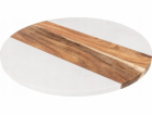 5five Otočný podnos HARMONY, mramor a akácie, O 34,9 cm