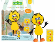 Glo Pals Glo Pals, velká figurka ptáka do koupele - sada se dvěma senzorickými kostkami, které svítí ve vodě