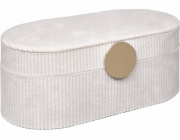 Atmosphera Šperkovnice ENYA z manšestrového materiálu, 13 x 10 x 25,5 cm